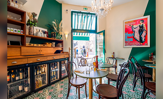 intérieur de la pizzeria