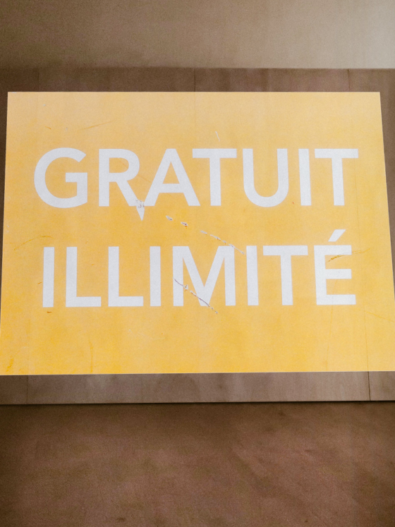 Pierre-Lin Renié, ‘Gratuit-illimité’, 2018, exposition ‘Offset’ au CDLA, commissariat Claude Closky, 2023